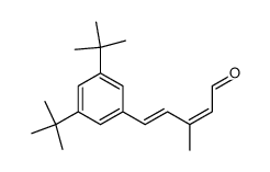 (2Z,4E)-5-(3,5-Di-tert-butyl-phenyl)-3-methyl-penta-2,4-dienal结构式