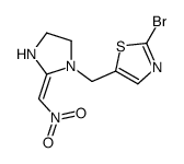 2-bromo-5-[[2-(nitromethylidene)imidazolidin-1-yl]methyl]-1,3-thiazole Structure