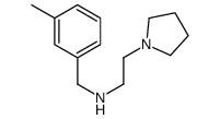 1-Pyrrolidineethanamine,N-[(3-methylphenyl)methyl]-(9CI) Structure