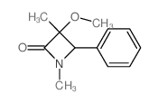 2-Azetidinone,3-methoxy-1,3-dimethyl-4-phenyl-结构式