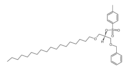 ((S)-1-(benzyloxy)-3-(octadecyloxy)propan-2-yl) 4-methylbenzenesulfonate结构式
