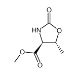 (+)-(4S,5R)-methyl 5-methyl-2-oxooxazolidine-4-carboxylate Structure