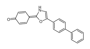 4-[5-(4-phenylphenyl)-3H-1,3-oxazol-2-ylidene]cyclohexa-2,5-dien-1-one结构式
