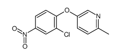 5-(2-氯-4-硝基苯氧基)-2-甲基吡啶结构式