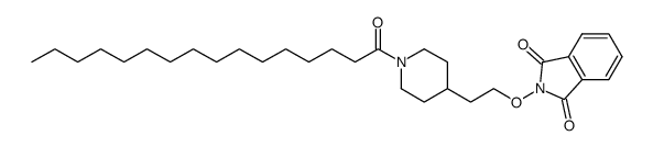 2-[2-(1-(hexadecanoyl)piperidin-4-yl)ethoxy]isoindole-1,3-dione结构式