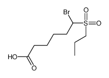 6-bromo-6-propylsulfonylhexanoic acid Structure