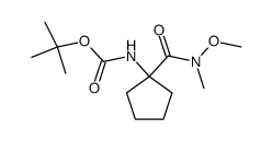 tert-butyl 1-{[methoxy(methyl)amino]carbonyl}cyclopentylcarbamate Structure