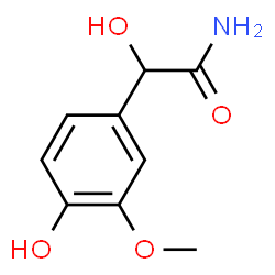 Mandelamide,4-hydroxy-3-methoxy- (4CI)结构式