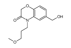 6-羟甲基-4-(3-甲氧基丙基)-4H-苯并[1,4]恶嗪-3-酮结构式