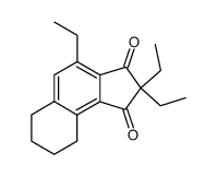 2,2,4-triethyl-6,7,8,9-tetrahydro-cyclopenta[a]naphthalene-1,3-dione结构式