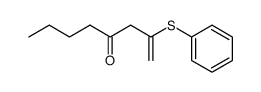 2-(phenylthio)oct-1-en-4-one结构式