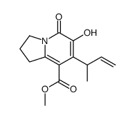 METHYL 6-HYDROXY-7-(1-METHYLALLYL)-5-OXO-1,2,3,5-TETRAHYDROINDOLIZINE-8-CARBOXYLATE structure