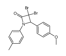 1-(p-tolyl)-3,3-dibromo-4-p-anisylazetdin-2-one Structure