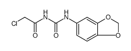 Acetamide, N-[(1,3-benzodioxol-5-ylamino)carbonyl]-2-chloro Structure