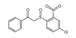 2-(4-chloro-2-nitro-benzenesulfinyl)-1-phenyl-ethanone结构式