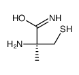 (2S)-2-amino-2-methyl-3-sulfanylpropanamide结构式