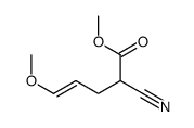 methyl 2-cyano-5-methoxypent-4-enoate结构式