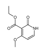 ethyl 4-methoxy-2-oxo-1,2-dihydropyridine-3-carboxylate结构式