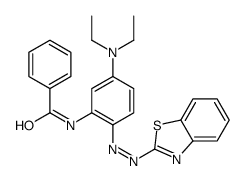 N-[2-(1,3-benzothiazol-2-yldiazenyl)-5-(diethylamino)phenyl]benzamide Structure