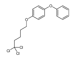 1-phenoxy-4-(5,5,5-trichloropentoxy)benzene结构式