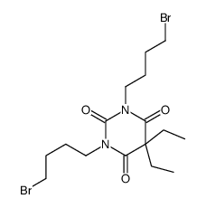 1,3-bis(4-bromobutyl)-5,5-diethyl-1,3-diazinane-2,4,6-trione结构式