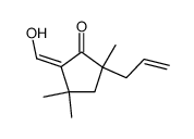 (Z)-5-allyl-2-hydroxymethylene-3,3,5-trimethylcyclopentan-1-one Structure