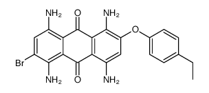 1,4,5,8-tetraamino-2-bromo-6-(4-ethylphenoxy)anthracene-9,10-dione结构式