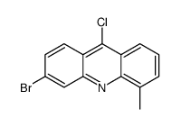 3-bromo-9-chloro-5-methylacridine结构式