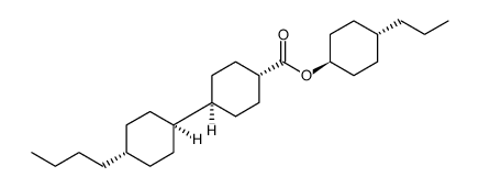 4-propylcyclohexyl [trans[trans(trans)]]-4'-butyl[1,1'-bicyclohexyl]-4-carboxylate结构式