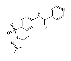 N-[4-(3,5-Dimethyl-pyrazole-1-sulfonyl)-phenyl]-isonicotinamide结构式