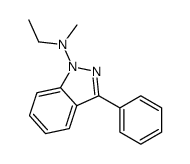 N-ethyl-N-methyl-3-phenylindazol-1-amine结构式