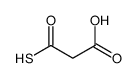 3-oxo-3-sulfanylpropanoic acid Structure
