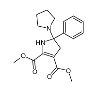 2'-Phenyl-2,3,4,5,2',3'-hexahydro-1'H-[1,2']bipyrrolyl-4',5'-dicarboxylic acid dimethyl ester Structure