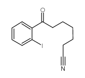 7-(2-iodophenyl)-7-oxoheptanenitrile结构式