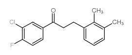 3'-CHLORO-3-(2,3-DIMETHYLPHENYL)-4'-FLUOROPROPIOPHENONE结构式