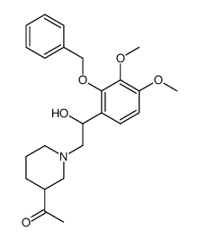 1-(2-(2-benzyloxy-3,4-dimethoxyphenyl)-2-hydroxyethyl)-3-piperidyl methyl ketone结构式