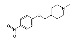 1-methyl-4-[(4-nitrophenoxy)methyl]piperidine结构式