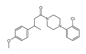 1-[4-(2-chlorophenyl)piperazin-1-yl]-3-(4-methoxyphenyl)butan-1-one Structure