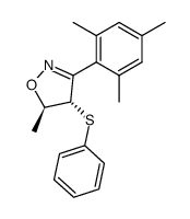(4S,5R)-5-Methyl-4-phenylsulfanyl-3-(2,4,6-trimethyl-phenyl)-4,5-dihydro-isoxazole结构式