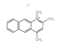 Benzo[g]quinolinium, 1,2,4-trimethyl-, iodide Structure