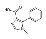 1-methyl-5-phenylimidazole-4-carboxylic acid Structure