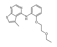 N-[2-(2-ethoxyethoxy)phenyl]-5-methylthieno[2,3-d]pyrimidin-4-amine结构式