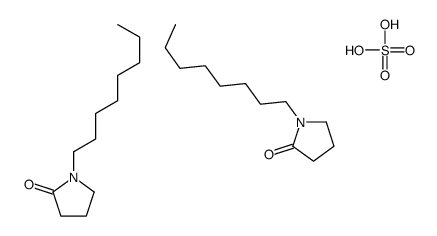 1-octylpyrrolidin-2-one,sulfuric acid Structure
