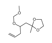 2-[2-(methoxymethoxy)pent-4-enyl]-2-methyl-1,3-dioxolane Structure