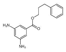 3-phenylpropyl 3,5-diaminobenzoate Structure