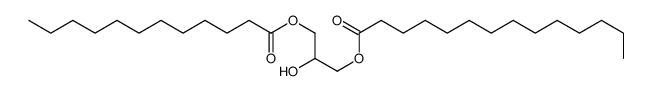 (3-dodecanoyloxy-2-hydroxypropyl) tetradecanoate Structure