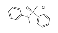 chloromethyl(phenyl)phosphinic methyl(phenyl)amide Structure