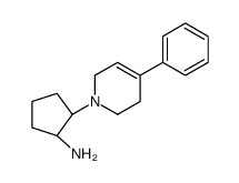 (1S,2S)-2-(4-phenyl-3,6-dihydro-2H-pyridin-1-yl)cyclopentan-1-amine结构式