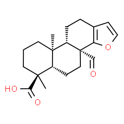 (4S,9β,10α)-8α-Formyl-4-methyl-18-nor-15-oxa-5β-androsta-13,16-diene-4-carboxylic acid structure