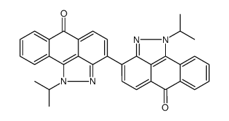 1,1'-bis(1-methylethyl)[3,3'-bianthra[1,9-cd]pyrazole]-6,6'(1H,1'H)-dione结构式